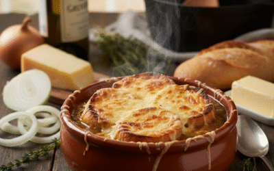 Sopa de Cebolla Francesa Tradicional: El Secreto del Caldo Perfecto y el Gratinado más Crujiente (Receta Infalible)